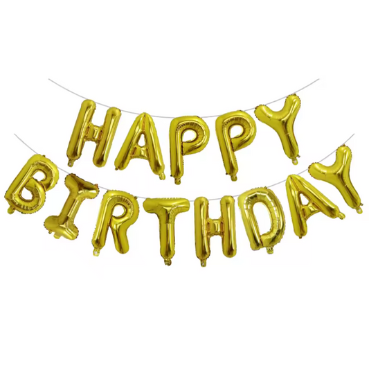 Happy Birthday Foil Balloon – 16 Inches For Birthday Decor